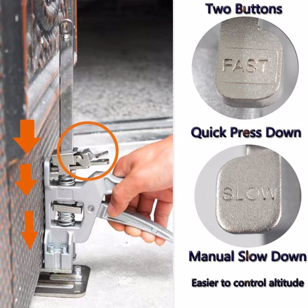 全铝微调缓降顶高器省力臂千斤顶升降器调节器橱柜门窗安装抬高器 WT-30铝合金微调款抬高器-4