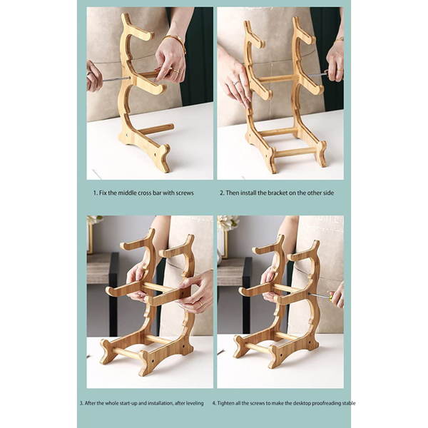 多层水果盘前台摆放茶点零食盘客厅茶几家用糖果盘点心水果盘 墨绿色-三层-6