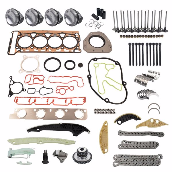 活塞套件 Engine Overhaul Rebuild Kit Replacement for Audi VW 1.8 TFSI Jetta A4 TT Passat Golf Φ23mm 06H109158H 06H107065CP -4