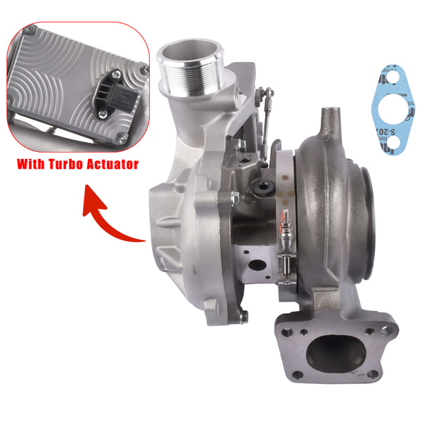 涡轮增压器 Turbocharger with Turbo Actuator Fit for Chevrolet Silverado GMC Sierra 2500 3500 HD 6.6L V8 2017-2021-5