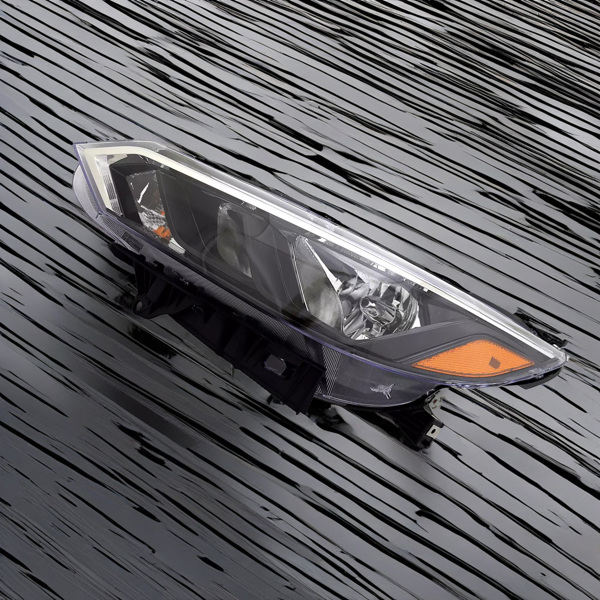 26060-6LY0A 前大灯总成，仅适用于 2024 至 2025 款日产 Sentra S/SV 卤素四针车型，不带灯泡，前大灯左驾驶员侧 260606LY0A NI2502302-11