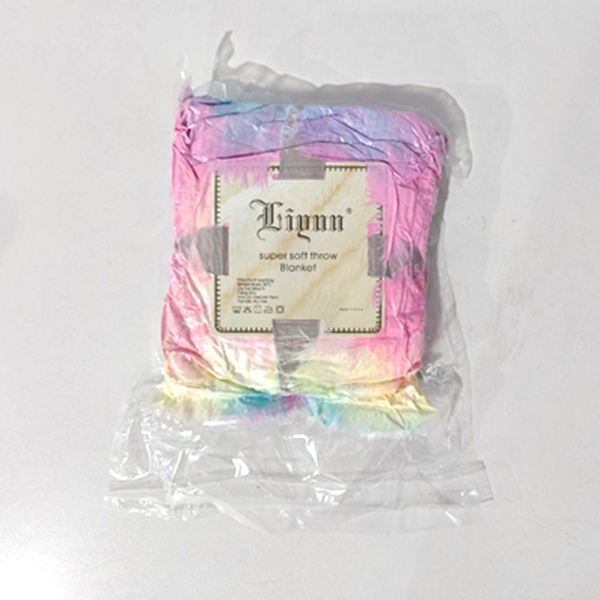 小彩虹毛毯北欧风办公室懒人午睡毯扎染沙发毯子绒毯 扎染深彩虹 130*160cm-7