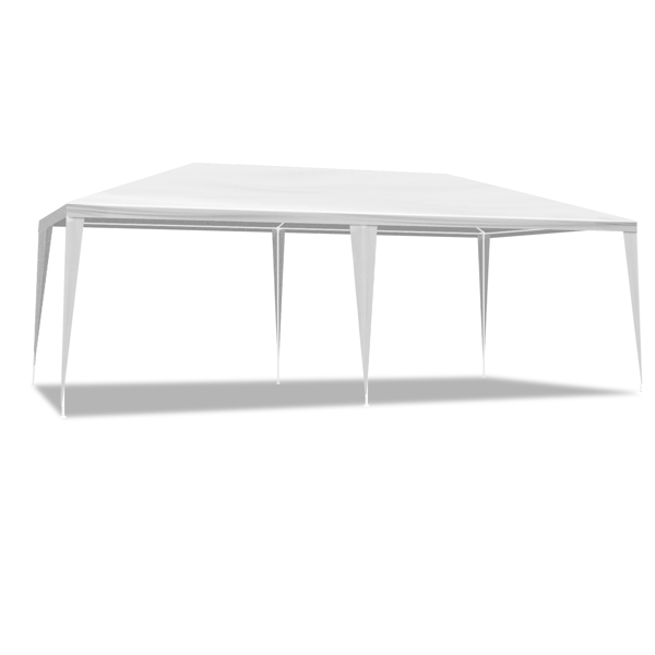 10X20ft 白色 无围布 仿折叠棚 喷塑钢管 PE布 LT-3