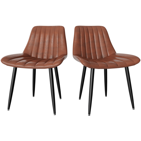 餐椅，现代厨房椅，北欧仿皮高背椅，适用于客厅厨房-1