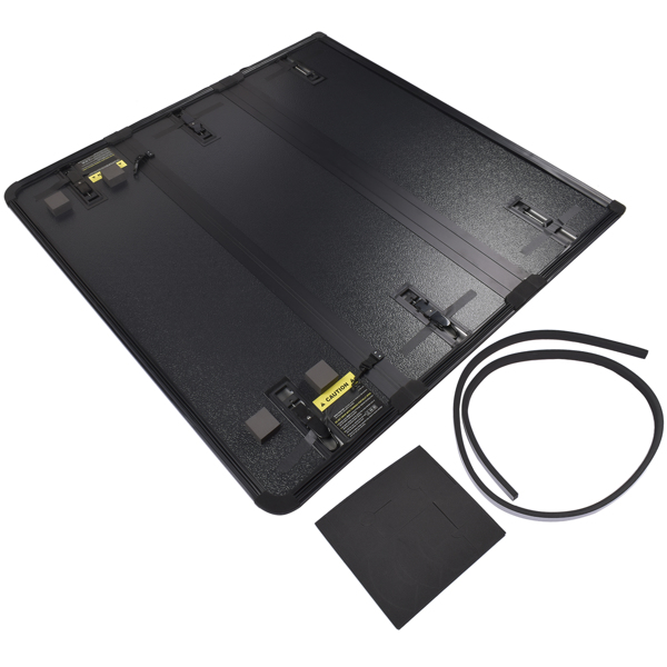 尾箱盖 4.6FT Hard Tri-Fold Tonneau Cover Truck Bed Replacement for 2022-2023 Ford Maverick Waterproof-3