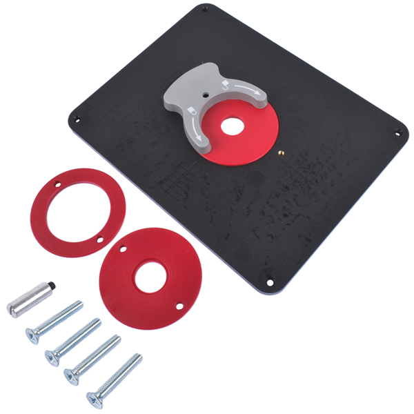 修理包 Precision Router Table Insert Plate w/Level-Loc Rings PRS4038 non predrilled New-3