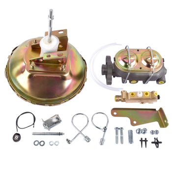 刹车总成 11" Power Brake Booster Disc / Drum Master Cylinder Fit for Chevy Camaro 1967-1969