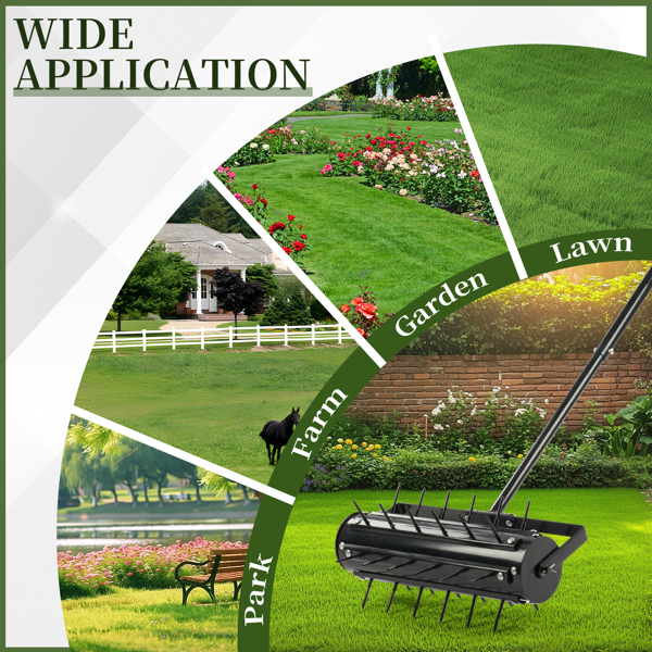 43*20*150CM 黑色 松土耙 T把焊接排钉松土器 配工具手套-14