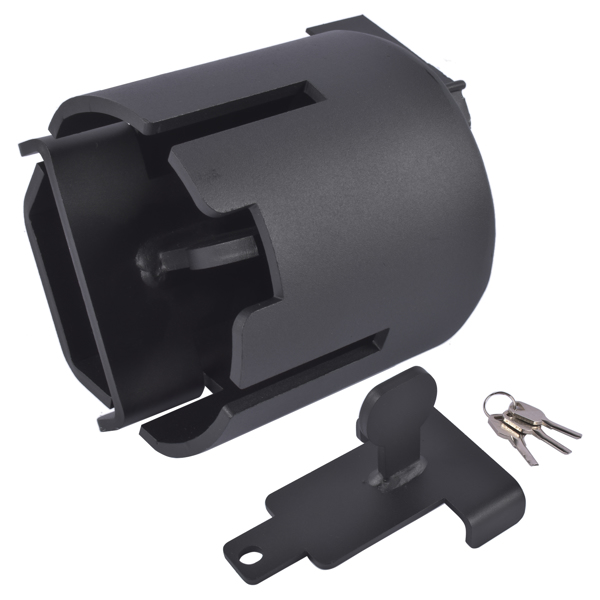 拖车锁 Heavy Duty Trailer Hitch Lock Fits 2" and 2-5/16" Couplers Anti-Theft Coupling Lock for RV Truck w/Key-4