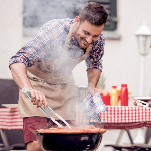 （物流随机发，自提可发加拿大）-35件厨房烹饪用具套装抹刀套装烘焙用具套装厨房配件必备品带支架蛋威士忌分离机汤头特纳勺杯-白色-3