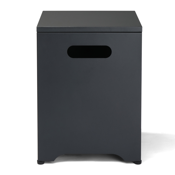 41*41*53.5cm  方形 黑色 燃气收纳 庭院铁边桌-1