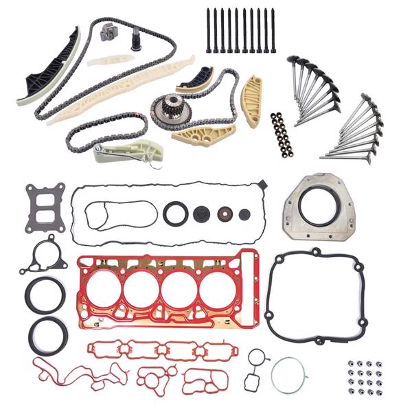 正时链条套装 Timing Chain Head Gaskets Valves Kit Replacement for 1.8 2.0 TSI Audi A3 A4 A6 A7 Q5 2015-2020 06K103383K-7