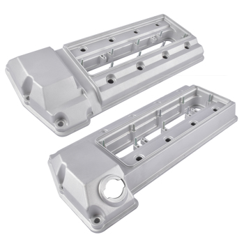 气门室盖 2PCS Left & Right Engine Valve Cover V204891 V204890 Replacement for BMW 540i E39 1998-2003, 740i 740iL E38 1998-2001 V8 4.4L