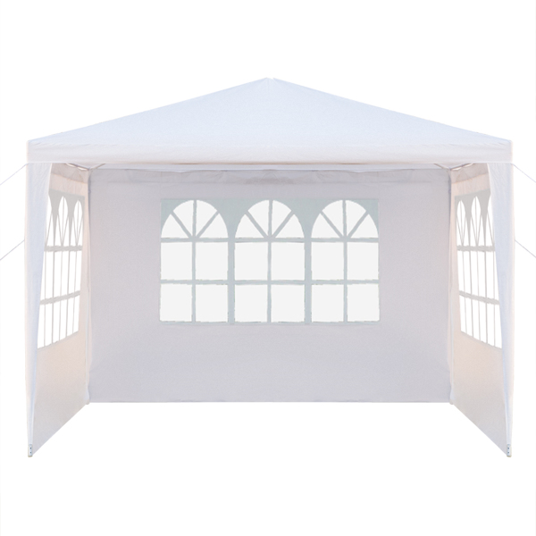 3*3m 3片面 螺旋管 凉棚 白色 PE布 喷塑铁管-4