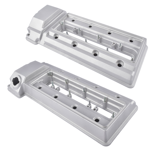 气门室盖 2PCS Left & Right Engine Valve Cover V204891 V204890 Replacement for BMW 540i E39 1998-2003, 740i 740iL E38 1998-2001 V8 4.4L-6