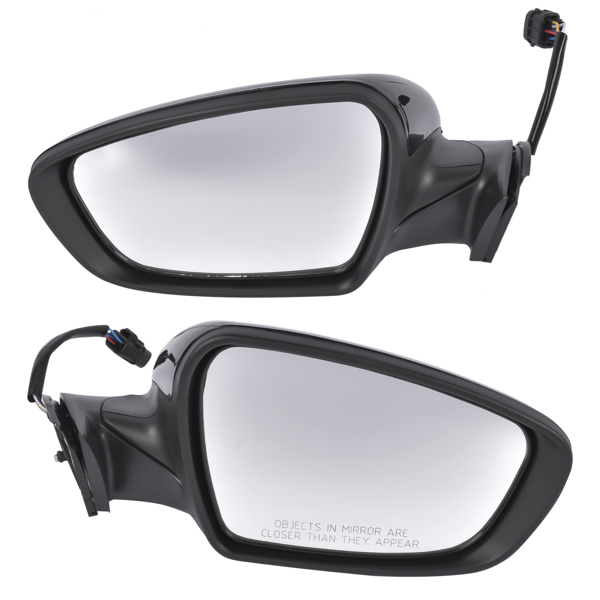 后视镜 Left & Right Side Black Power Heated Mirror with Signal Light Fit for Kia Forte LX Sedan 4-Door 1.8L 2.0L L4 GAS DOHC 2014-2016 87620A7210 87610A7210-1