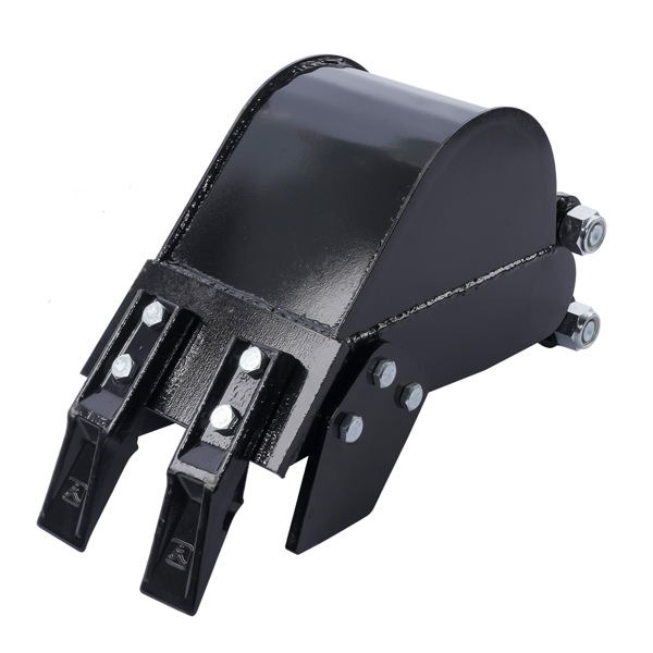 窄挖沟铲斗  Attachment 200mm Narrow Trenching Bucket for Mini Excavators Digger 2-Teeth-1