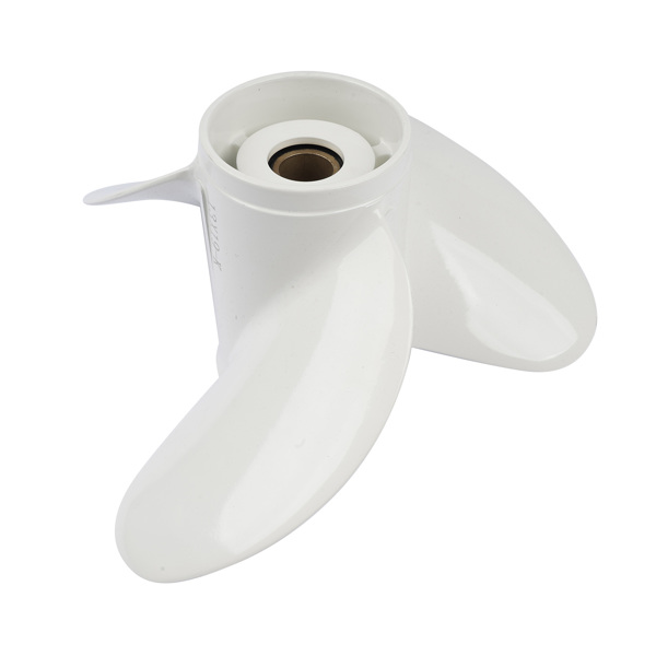 螺旋桨 Aluminum Alloy Boat Propeller 19" x 13" White Fit for Yamaha Outboard Engines 85HP 90HP 15 Spline-5