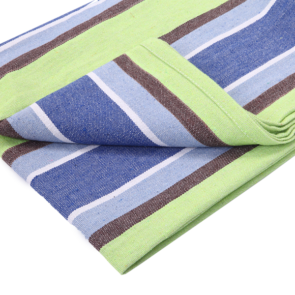 9ft 绿小条 黑底银花架子 2*1.5m涤棉吊床 铁吊床套装 330.00lbs-16