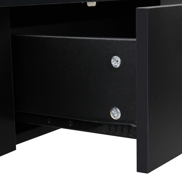 【WC】壁挂式造型理发美容美发Spa沙龙设备 带锁  黑色-21