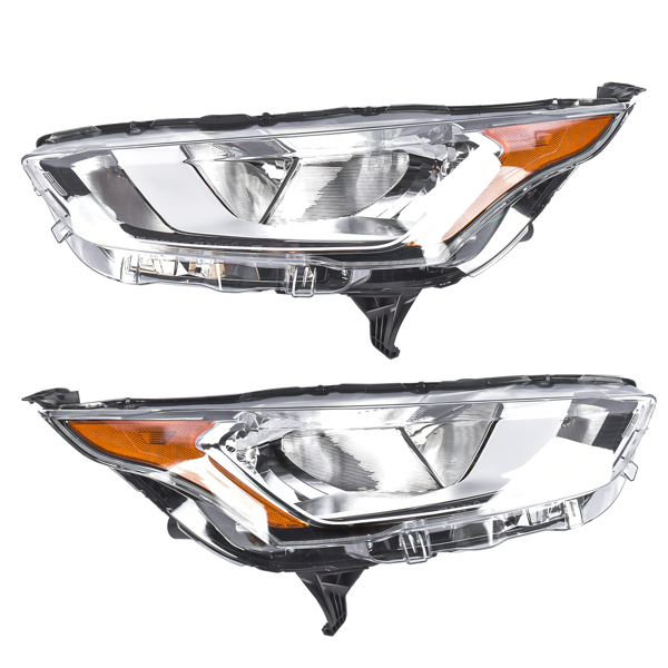 大灯 2pcs Left & Right Headlight Assembly Halogen with Bulb Fit for Ford Transit 2019-2023 KT1Z13008B KT1Z13008A-3