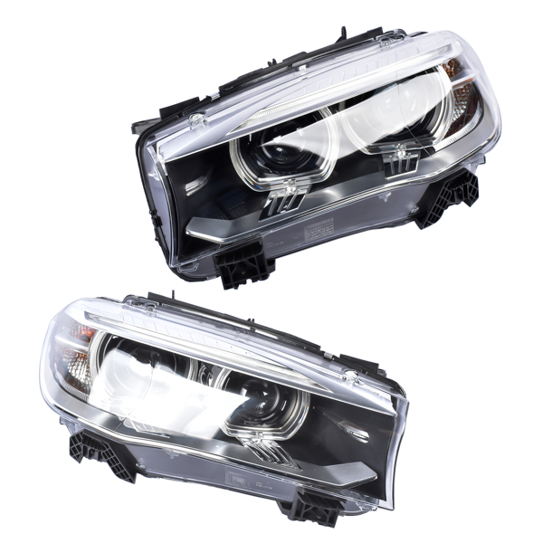 汽车大灯 2PCS Front Left & Right HID/Xenon Headlights with AFS Fit for 2014-2018 BMW X5 F15 F85 63117317109 63117317110-2
