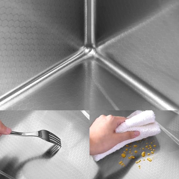 抽拉式水龙头单盆厨房蔬菜水槽 304不锈钢鲸鱼瀑布式水槽洗碗水槽家用蔬菜洗涤盆，深灰色【周末不发货，TK/TEMU订单仅支持自提】-10