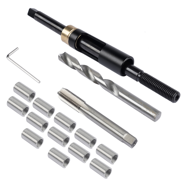 头部螺栓螺纹维修套件 M11x1.5 Metric Head Bolt Thread Repair Kit Replacement for  Honda Toyota Hyundai KIA 35119S-4
