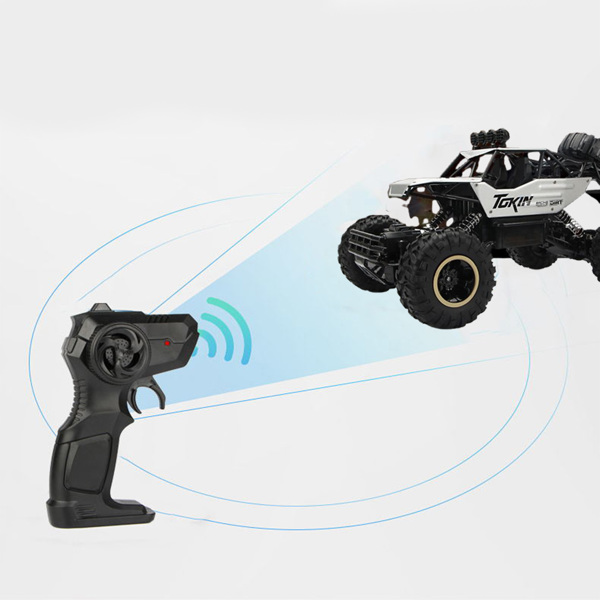 1/12 四驱遥控卡车越野车遥控履带式越野车玩具（银色）-3