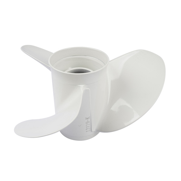 螺旋桨 Aluminum Alloy Boat Propeller 19" x 13" White Fit for Yamaha Outboard Engines 85HP 90HP 15 Spline-2