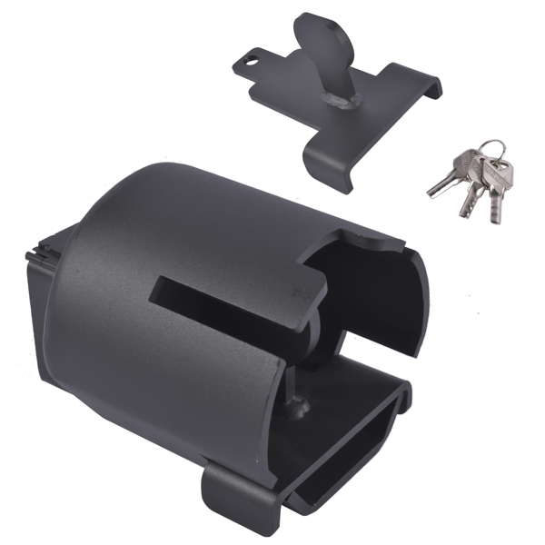 拖车锁 Heavy Duty Trailer Hitch Lock Fits 2" and 2-5/16" Couplers Anti-Theft Coupling Lock for RV Truck w/Key-6