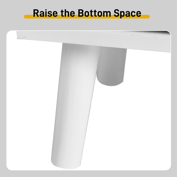 2排4个翻斗带高脚拱形藤面 鞋柜 刨花板+塑料藤 105*24*98cm 白色框架+原木色藤面+白色高脚 鞋柜-6