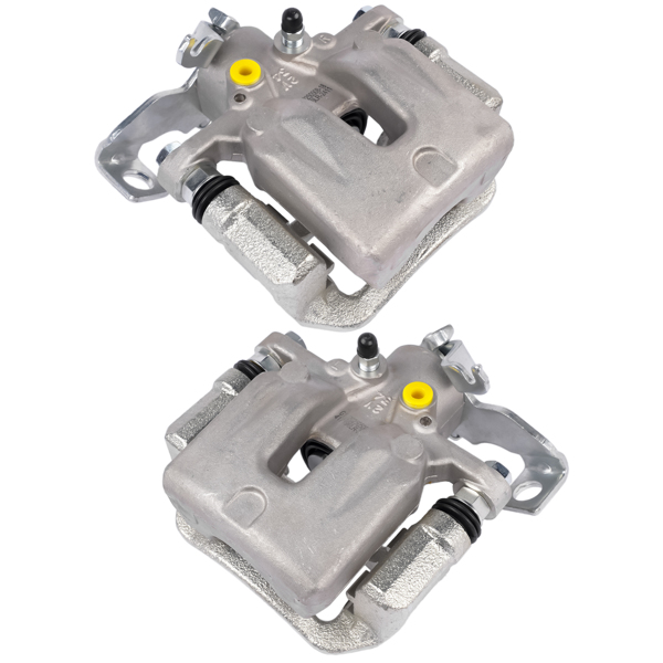 刹车钳 2Pcs Rear Driver & Passenger Brake Calipers with Bracket Fit for Kia Soul L4 1.6L 2.0L 2014-2018 Steel 58310B2A20 58311B2A20 58310B2A00-3