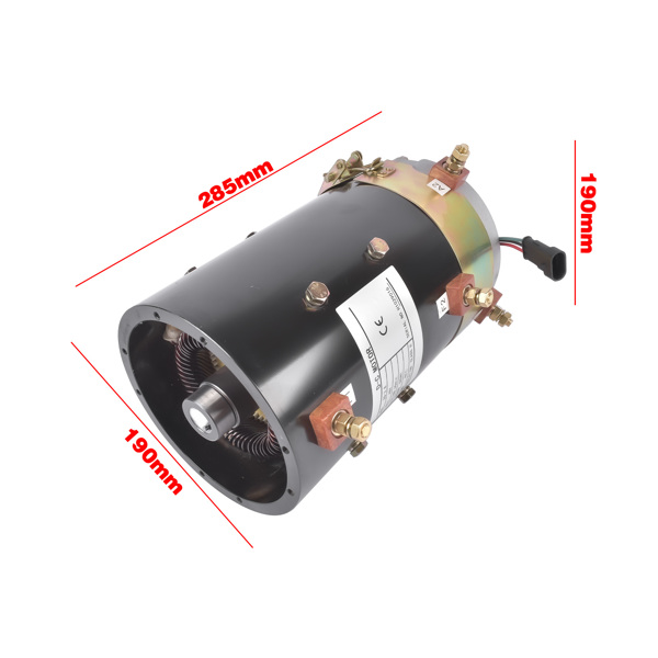 直流电动机 XQ-3.8 Golf Cart 48V Electric Motor Replacement for Yamaha Golf Cart 3.8 KW 19 Spline 5.0 HP 2MO170-10