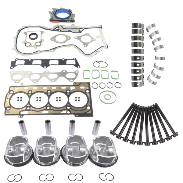 发动机大修包 Engine Pistons Head Gaskets Bearing Kit Replacement for Audi Volkswagen Jetta 1.4 TSI EA111 03C107065CK 03C198151B-2
