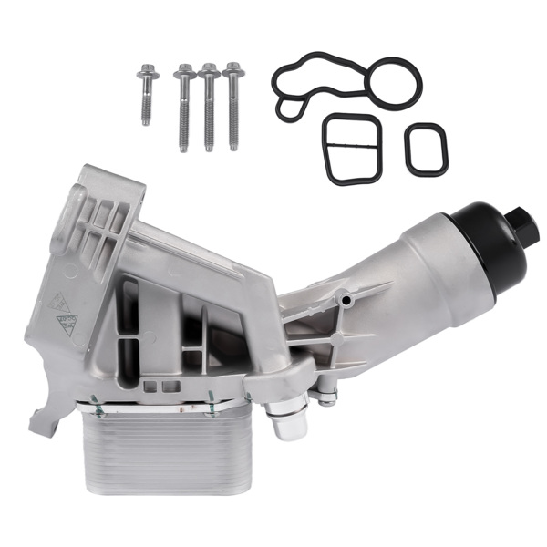 机油滤清器总成 Aluminum Engine Oil Cooler Filter Housing w/Gasket 11428596283 Replacement for BMW 230i 330i 330e 430i 530i 530e X3 X4 2.0L-1