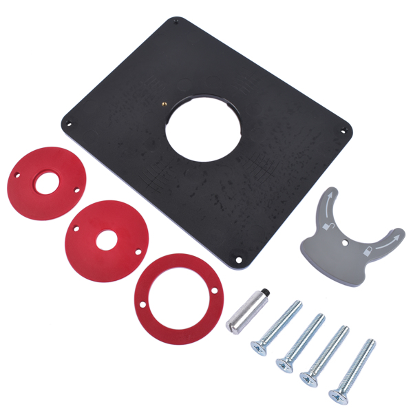 修理包 Precision Router Table Insert Plate w/Level-Loc Rings PRS4038 non predrilled New-6