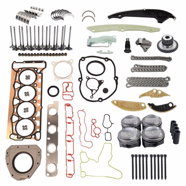 活塞套件 Engine Overhaul Rebuild Kit Replacement for Audi VW 1.8 TFSI Jetta A4 TT Passat Golf Φ23mm 06H109158H 06H107065CP -1