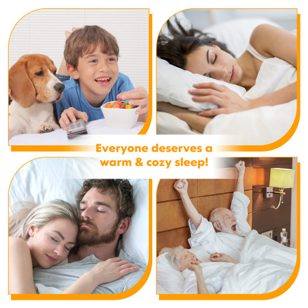 80英寸X 60英寸电热床垫，带可调温度10小时定时器-12