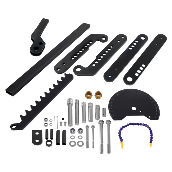 钢制黑色氧化涂层手动管材弯管器，棘轮式工具套件-2