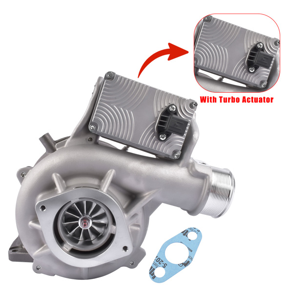 涡轮增压器 Turbocharger with Turbo Actuator Fit for Chevrolet Silverado GMC Sierra 2500 3500 HD 6.6L V8 2017-2021-4