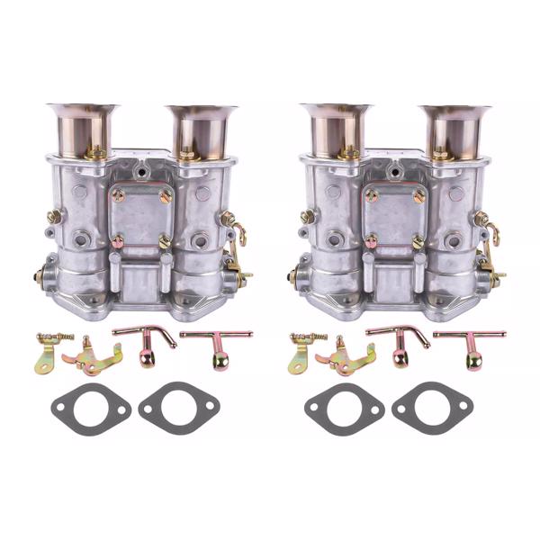 化油器 2pcs Carburetor For Weber 40DCOE 40 DCOE Twin Choke 19550.174 4 Cyl 6 Cyl VW V8 19550174-1