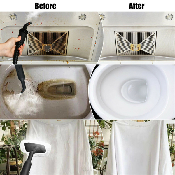 17合1手持式蒸汽清洁器-1400W大功率，257°F高温蒸汽 - 灰色 -10