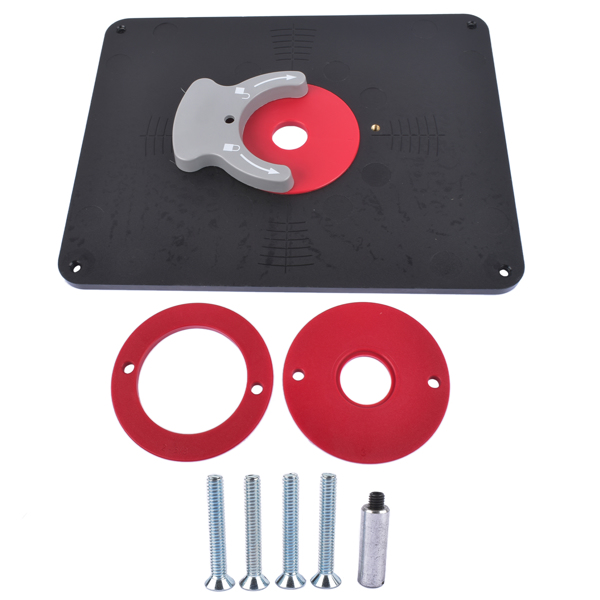 修理包 Precision Router Table Insert Plate w/Level-Loc Rings PRS4038 non predrilled New-2