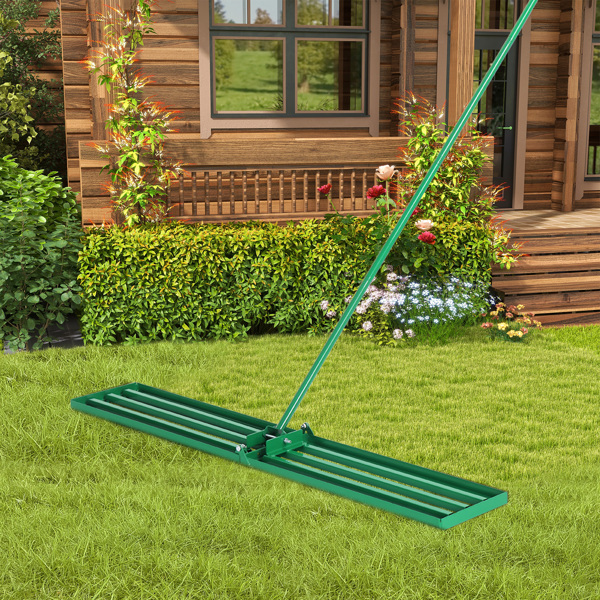 36*9.8*75inch 绿色草坪平整器 杆子拆装 铁 杆式工具-4