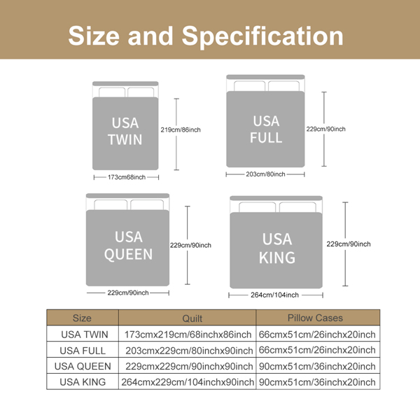 自产数码被子四件套（加靠垫套） SWBD1755三狼月嚎 美国加大号（temu仅可自提）-12