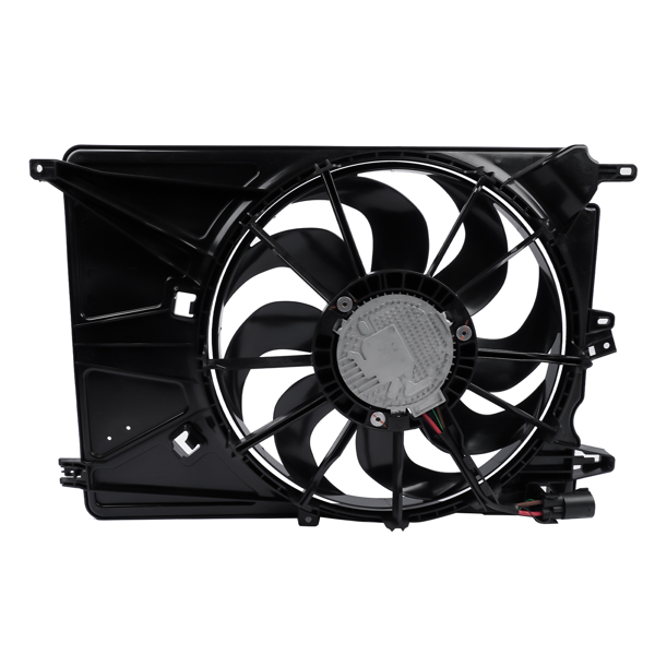散热器风扇 Engine Radiator Cooling Fan Assembly w/ Shroud Replacement for Jeep Renegade Fiat 500X 2019-2023 68552370AA-3