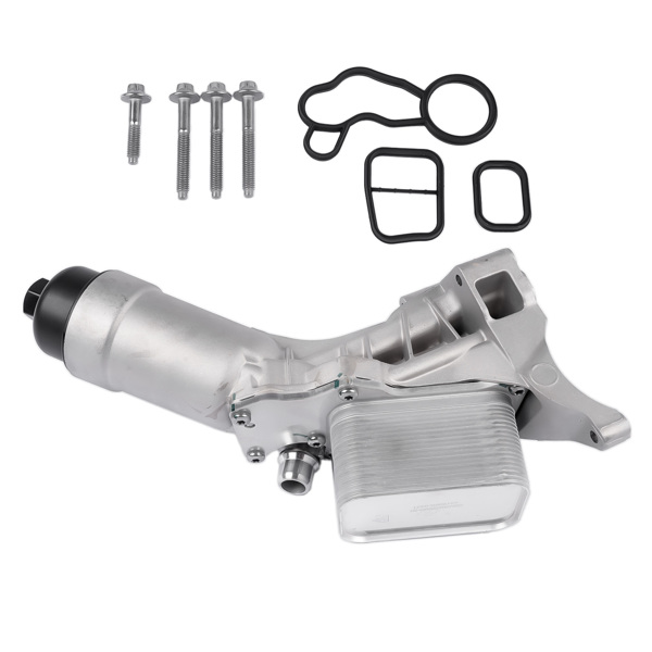 机油滤清器总成 Aluminum Engine Oil Cooler Filter Housing w/Gasket 11428596283 Replacement for BMW 230i 330i 330e 430i 530i 530e X3 X4 2.0L-8