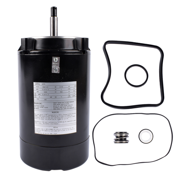 泳池水泵电机 UST1072 Swimming Pool Water Pump Motor C-Face Round Flange 3/4HP 115/230V 56J Frame 3450 RPM-3