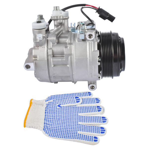 空调压缩机 A/C Compressor with Clutch 5-Groove Pulley Fits for Mercedes-Benz C43 AMG GLC43 AMG Sprinter 3500 2015-2022-2